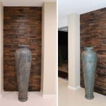 Rustico Niche Feature Wall | Renaza Reclaimed Wooden Tiles